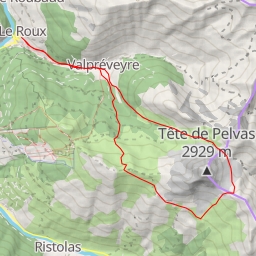 thumbnail for Tête du Pelvas, Tour depuis Le Roux d'Abriès