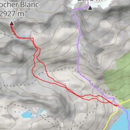 thumbnail for Rocher Blanc, Versant Sud, depuis Rieu Claret