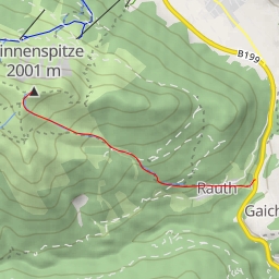 thumbnail for Krinnenspitze, Depuis Nesselwängle