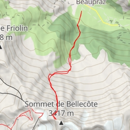 thumbnail for Sommet de Bellecôte, Face N