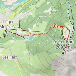 thumbnail for Le Cuchon, via les pistes de Saint-Léger-les-Mélèzes
