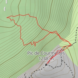 thumbnail for Pic de Courmettes, Pic des Courmettes face Nord Ouest