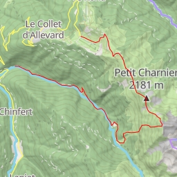 thumbnail for Grand Charnier d'Allevard, Couloir NW en boucle